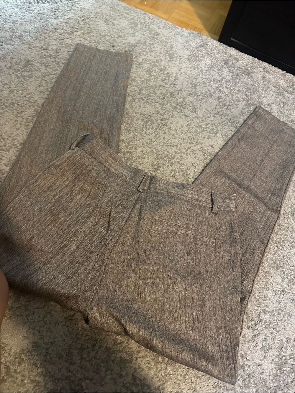 Men's Tailored Dress Pants in Heathered Brown - Picture 2 of 2